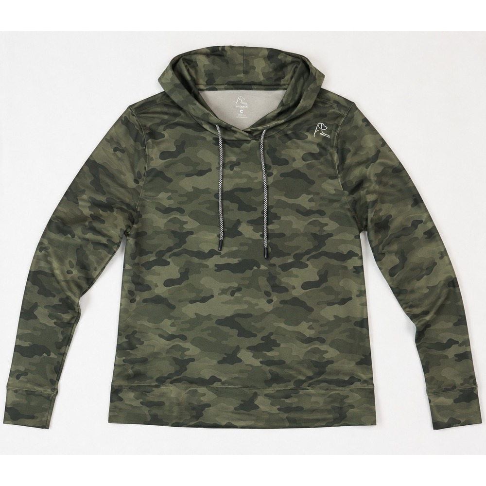 Rhoback Camo Hoodie Women's S Green Performance Golf Athleisure Lightweight